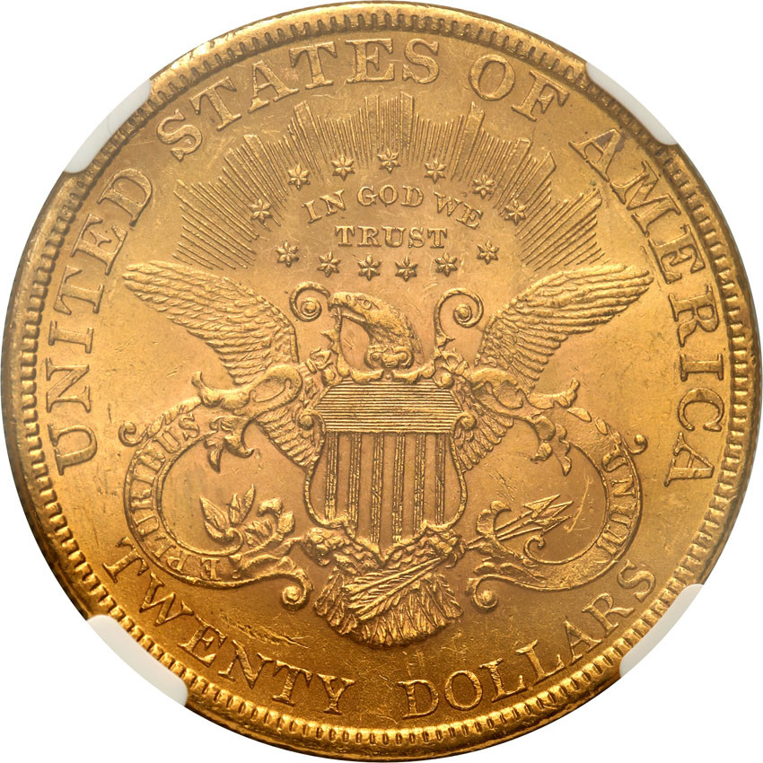 USA 20 dolarów 1895 Philadelphia NGC MS62